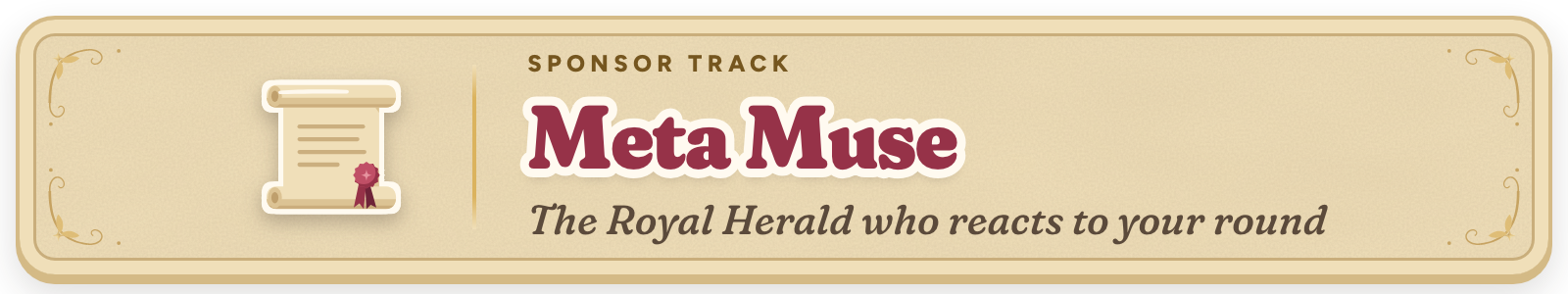 Sponsor track: Meta Muse