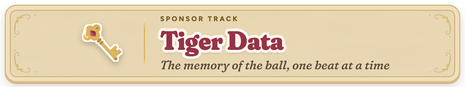 Sponsor track: Tiger Data