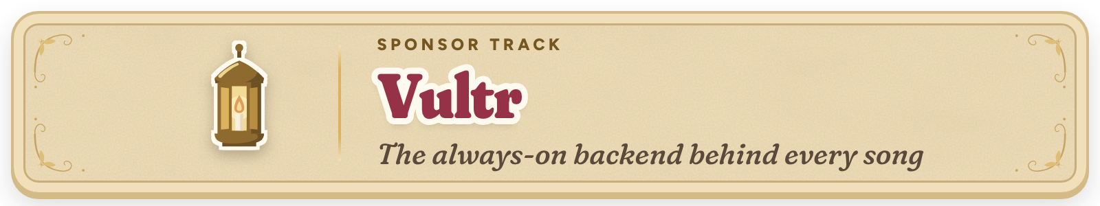 Sponsor track: Vultr